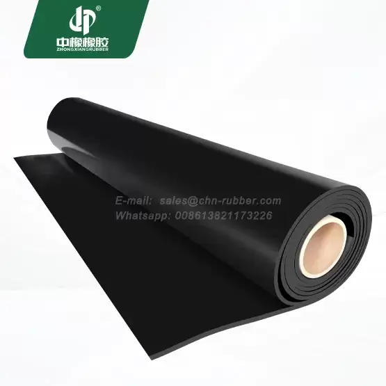 Hardness 75 SBR black rubber sheet roll