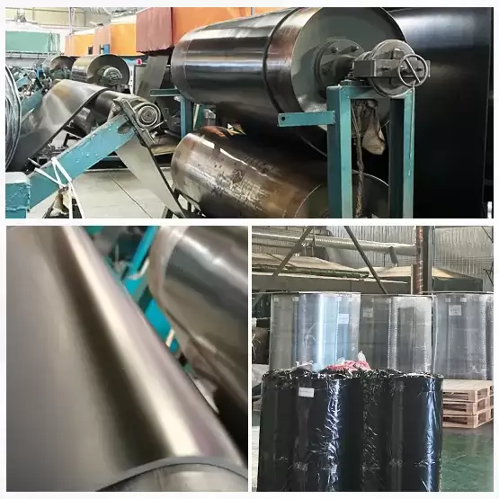 Specific gravity 2.0 black fluoroelastomer sheet roll