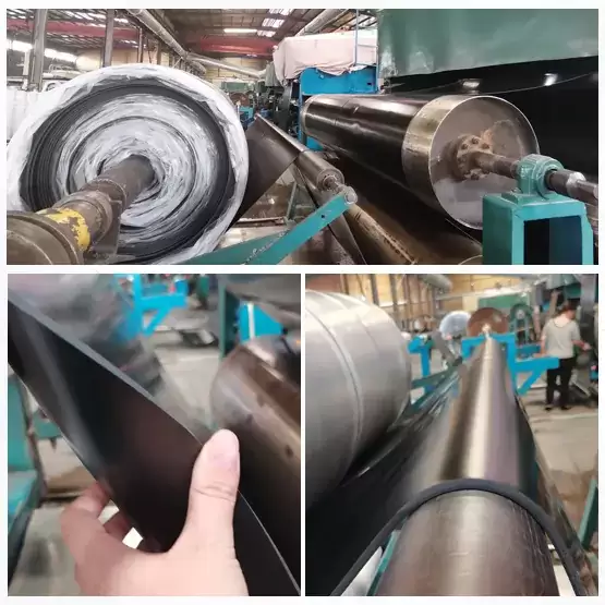 Hardness 45 Natural NR rubber sheet roll