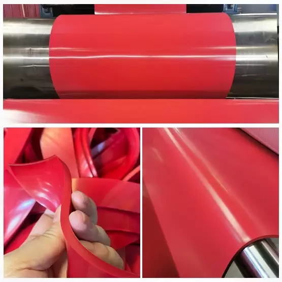 Hardness 38 Natural red rubber sheet roll