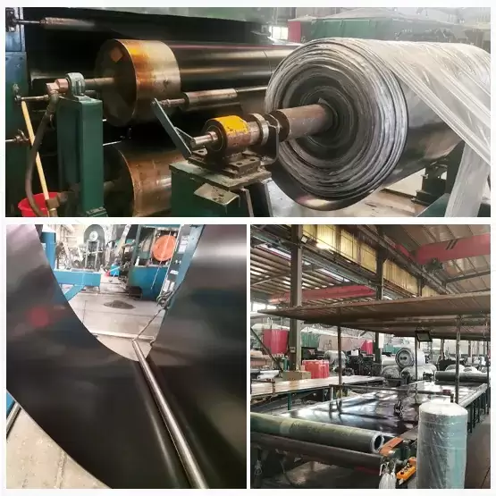 Hardness 70 Black Viton rubber sheet roll