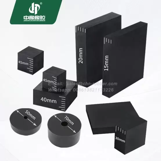 Neoprene CR rubber square setting blocks