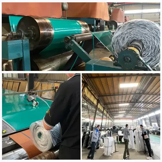 Hardness 65 Green anti static rubber mat
