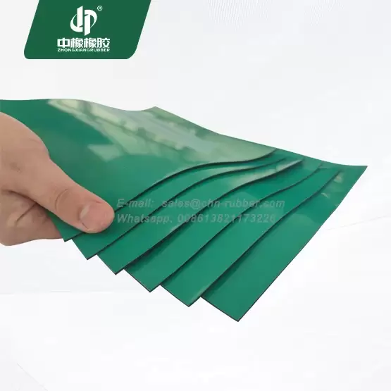 Hardness 65 Green anti static rubber mat
