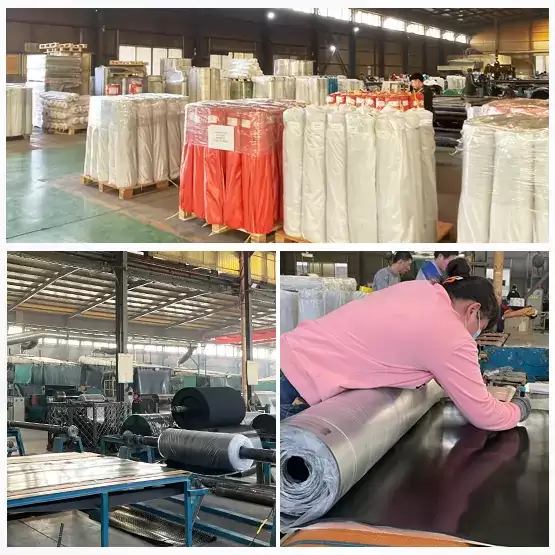 Hardness 75 Black fire resistant rubber sheet