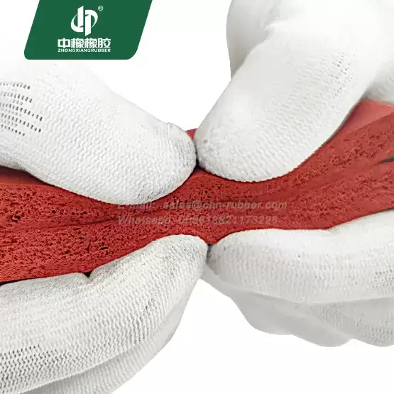 Silicone sponge rubber sheet custom thickness