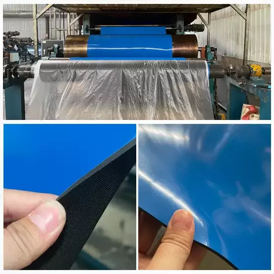 Blue color ESD bench rubber matting roll