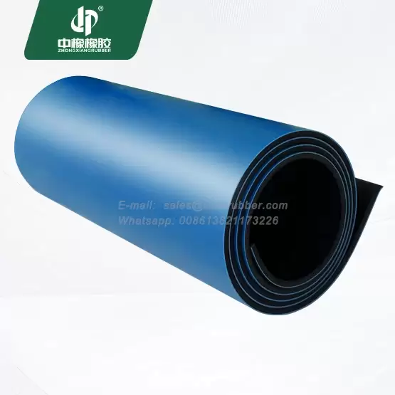 Blue color ESD bench rubber matting roll