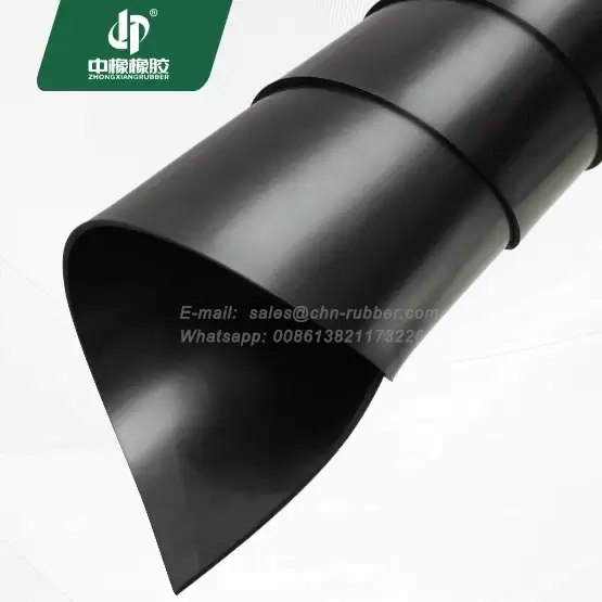 Hardness 80 EPDM thin 2mm rubber sheet roll